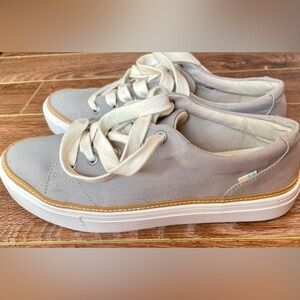 Toms Light Gray Canvas Sneakers for Men